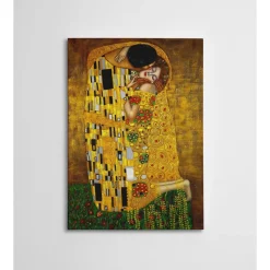 Canvas-taulu Linento Gustav Klimt - The Kiss, 70x100cm, monivärinen