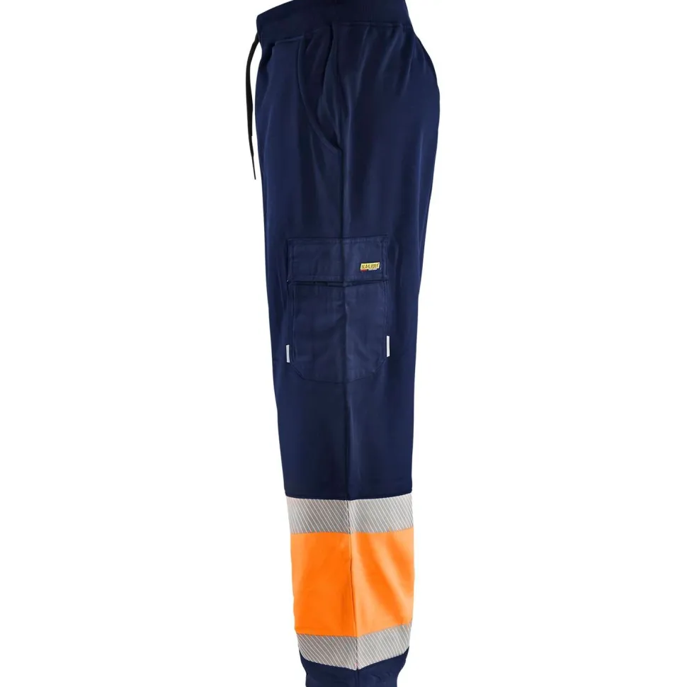 Collegehousut Blåkläder 1549 Highvis mariininsininen/huomio-oranssi