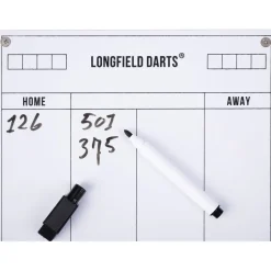Darts-setti Longfield, taulu, kaappi ja tikat, musta