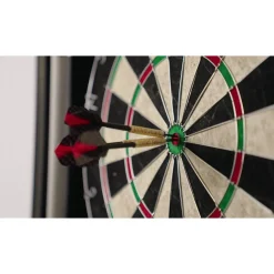 Darts-setti Longfield, taulu, kaappi ja tikat, musta
