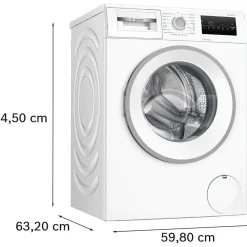 Edestä täytettävä pesukone Bosch WAN2829SSN, 9kg