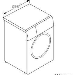 Edestä täytettävä pesukone Bosch WAN2829SSN, 9kg