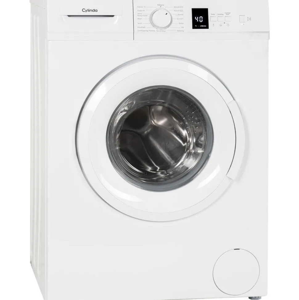 Edestä täytettävä pesukone Cylinda FT 3464D, 6kg