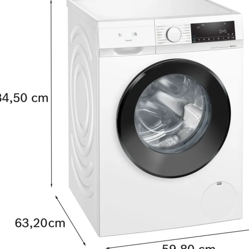 Edestä täytettävä pesukone Siemens iQ500 WG44G2ZPDN