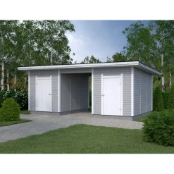 Elementtivarasto Timburg E12M 6040x3180 mm 19.2 m² puuvalmis