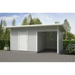 Elementtivarasto Timburg E9M 5040x3180 mm 16.02 m² puuvalmis