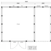 Elementtivarasto Timburg E17M 6040x4240 mm 25.59 m² puuvalmis