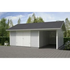 Elementtivarasto Timburg E17M 6040x4240 mm 25.59 m² puuvalmis