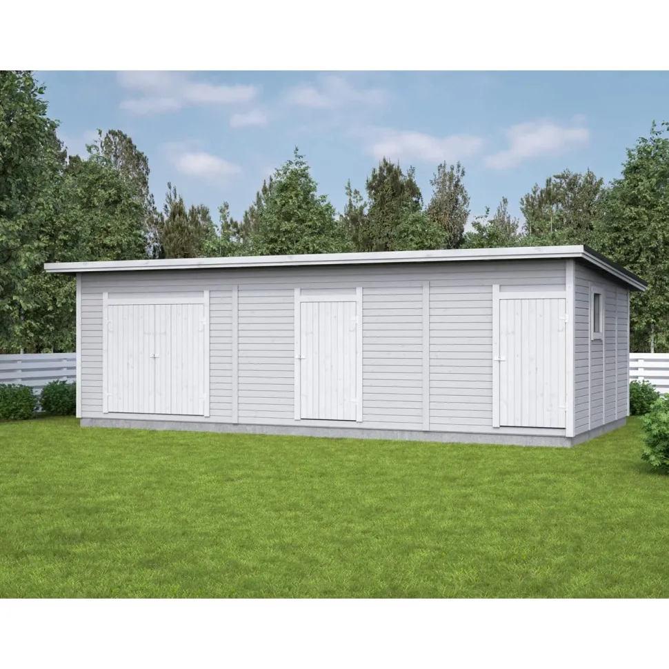 Elementtivarasto Timburg E19 8040x4240 mm 34.1 m² puuvalmis