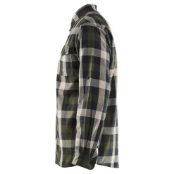 Flanellipaita Blåkläder 3299 oliivinvihreä/musta