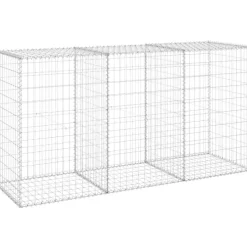 Gabion-kivikori kansilla galvanoitu teräs 200x60x100 cm