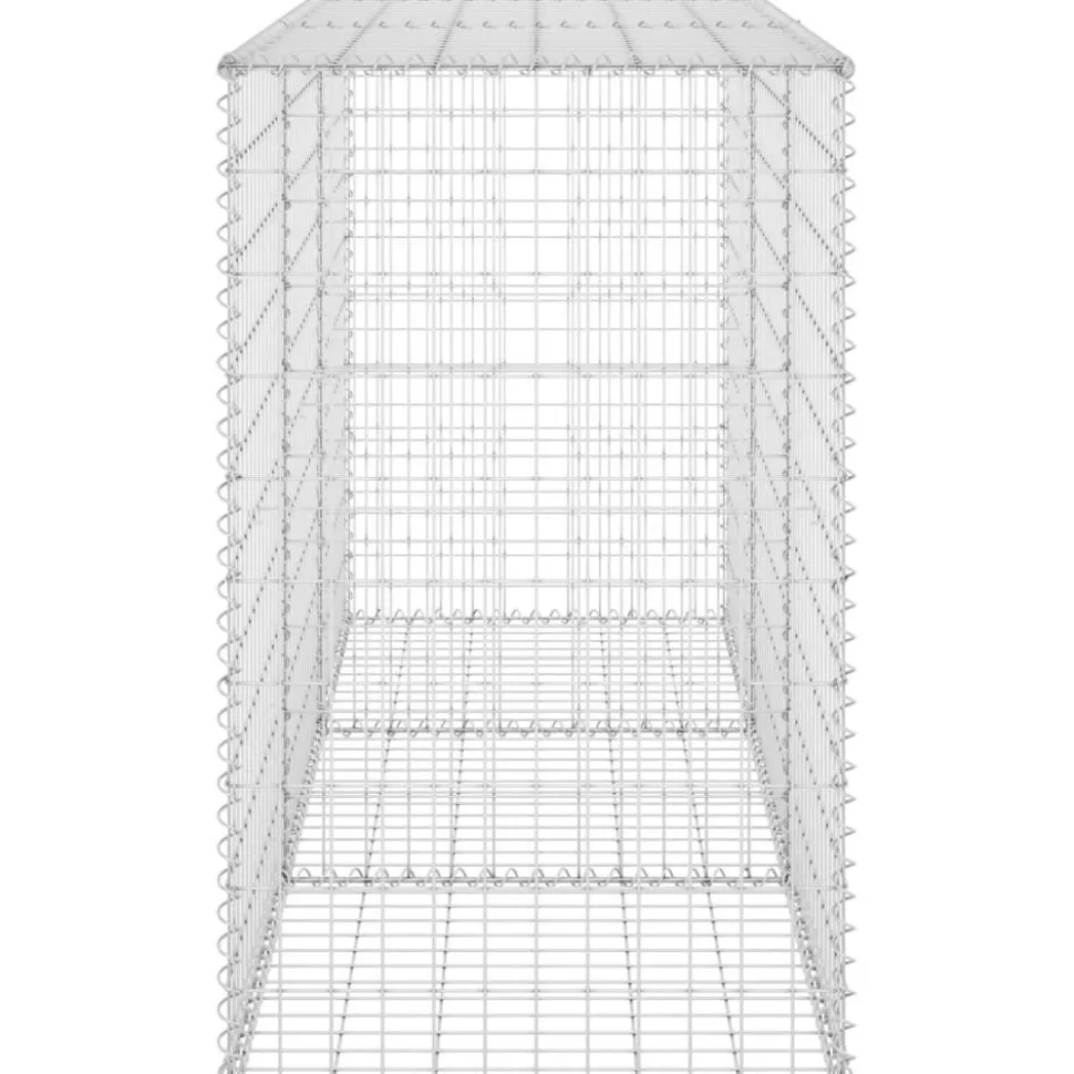 Gabion-kivikori kansilla galvanoitu teräs 200x60x100 cm