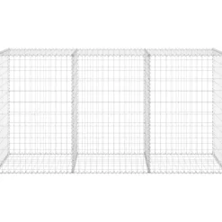 Gabion-kivikori kansilla galvanoitu teräs 200x60x100 cm