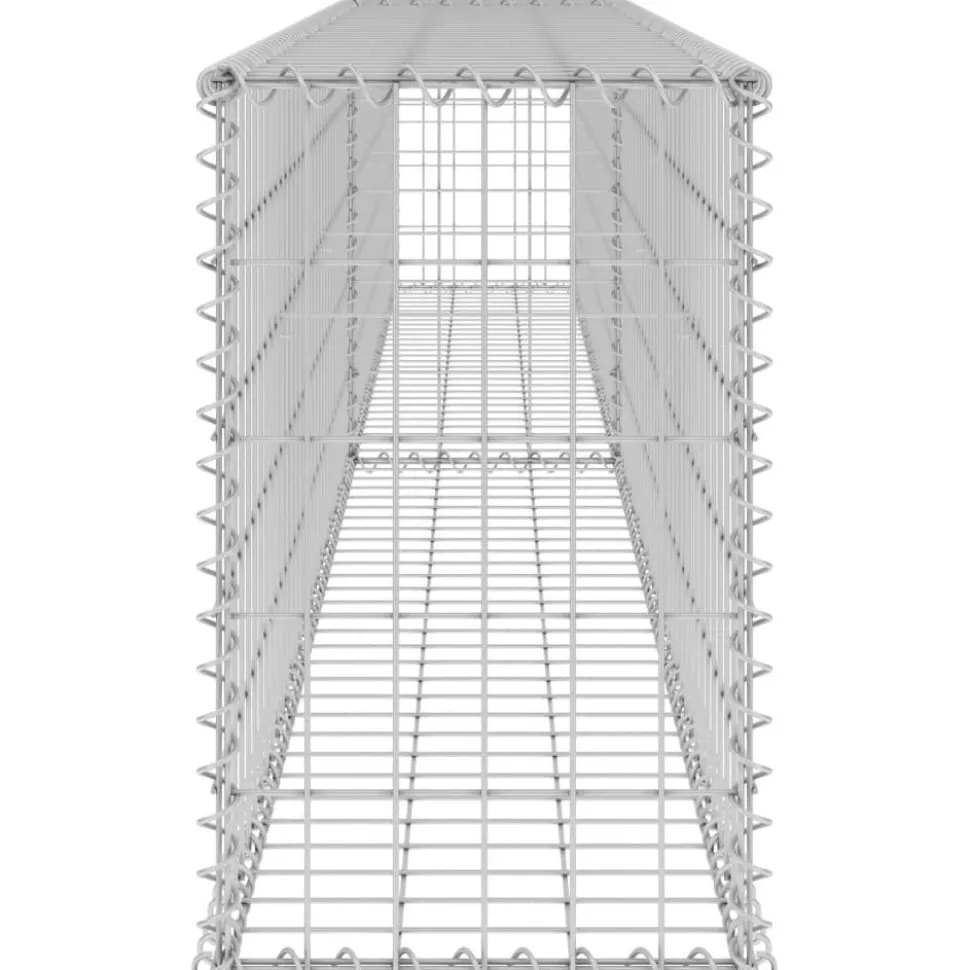 Gabion-kivikori kansilla galvanoitu teräs 300x30x50 cm