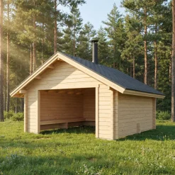 Grillikatos LP Garden G-L, 16m², harjakatto