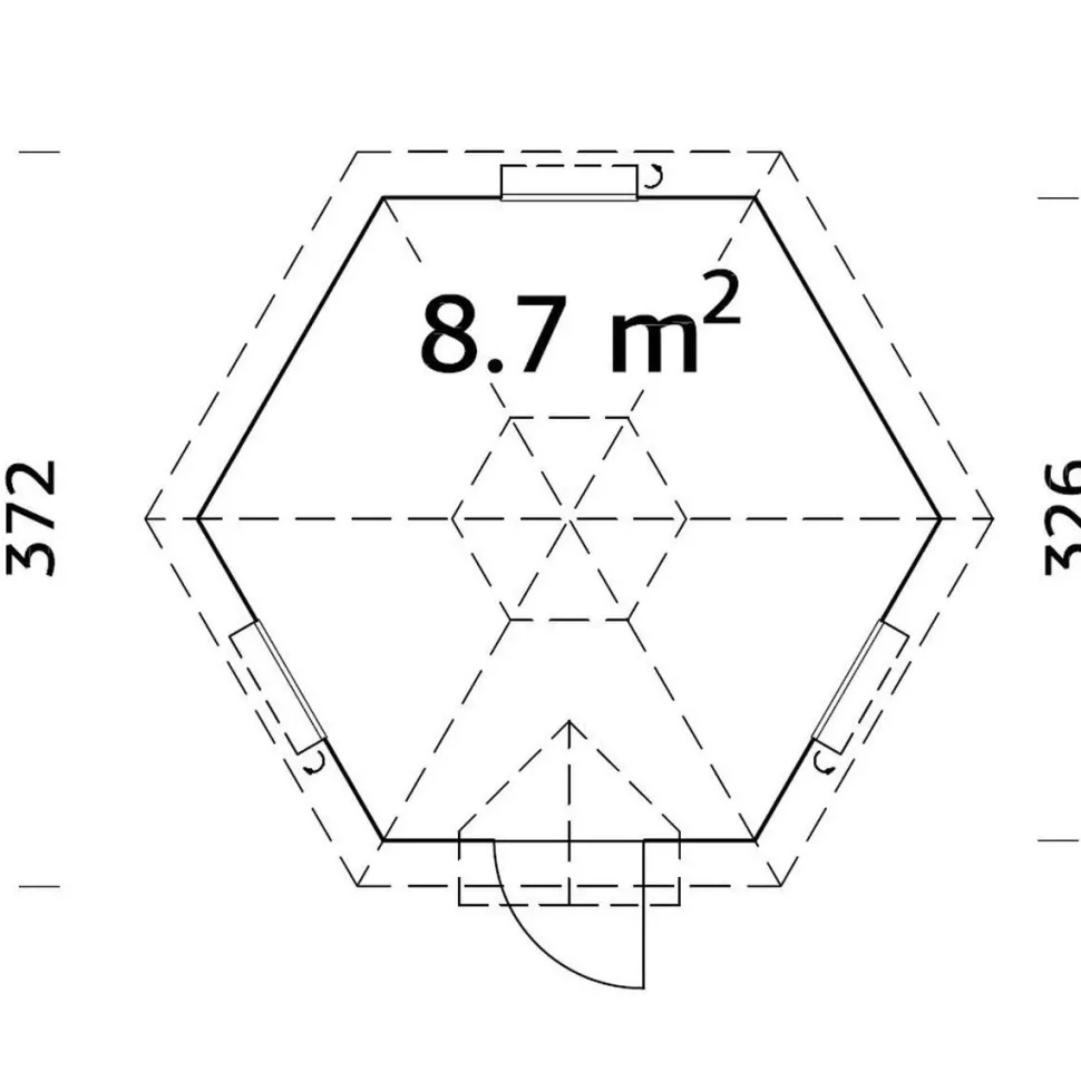 Grillikota Palmako Eva 8,7 m²