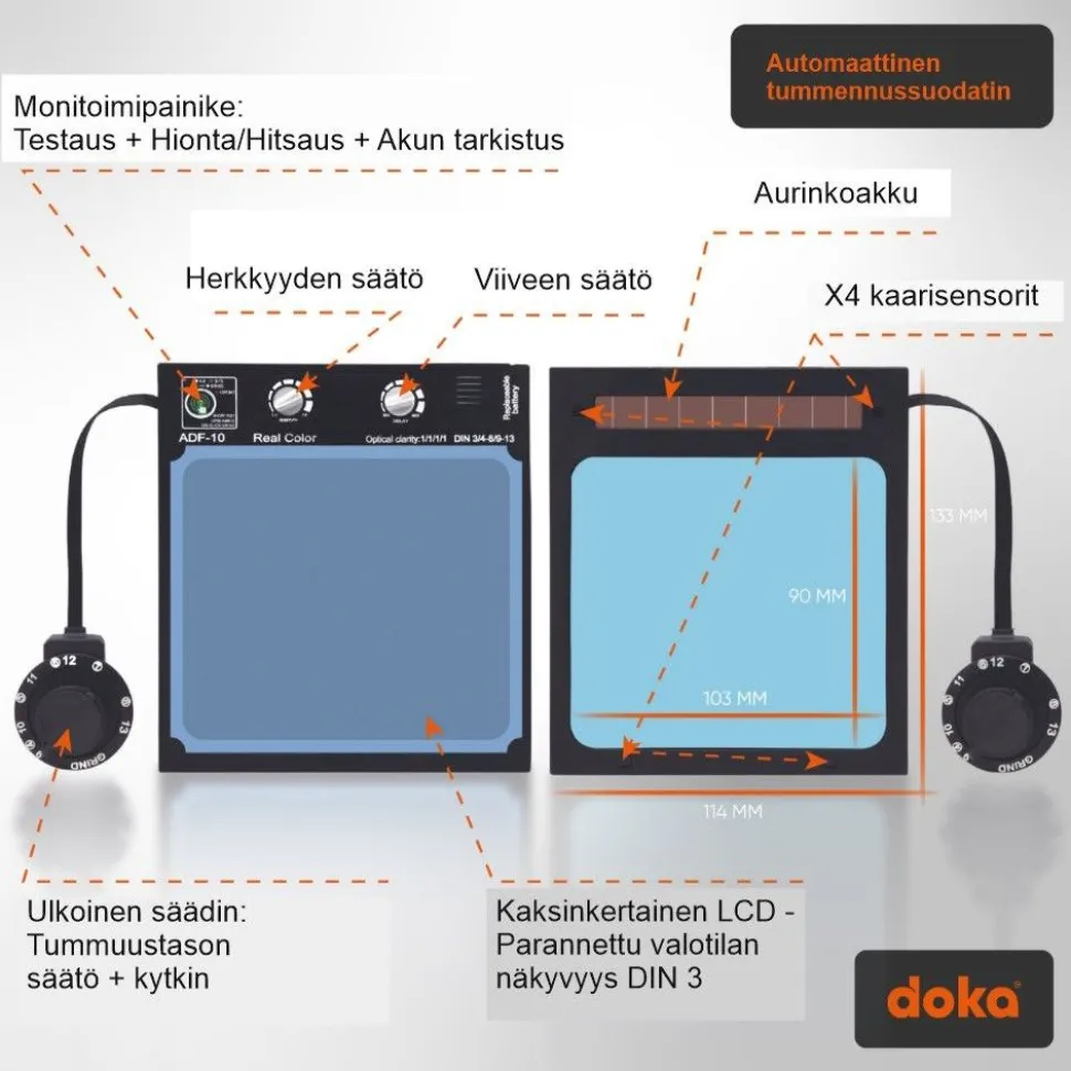 Hitsauskypärä Doka Ultima 10