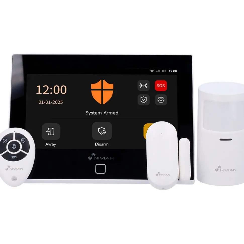 Hälytys- ja kotiautomaatiojärjestelmä Celotron Nivian NVS-4G-LCD, kosketusnäyttö