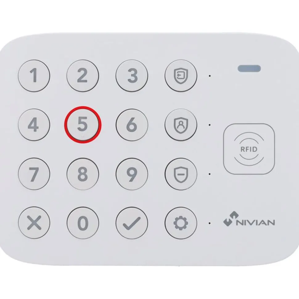 Hälytysjärjestelmä Celotron Nivian NVS-WIFI, RF-ID lukija + integroitu näppäimistö