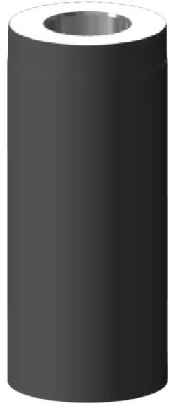 Hormijakso Schiedel Ø 115 mm 500 mm musta