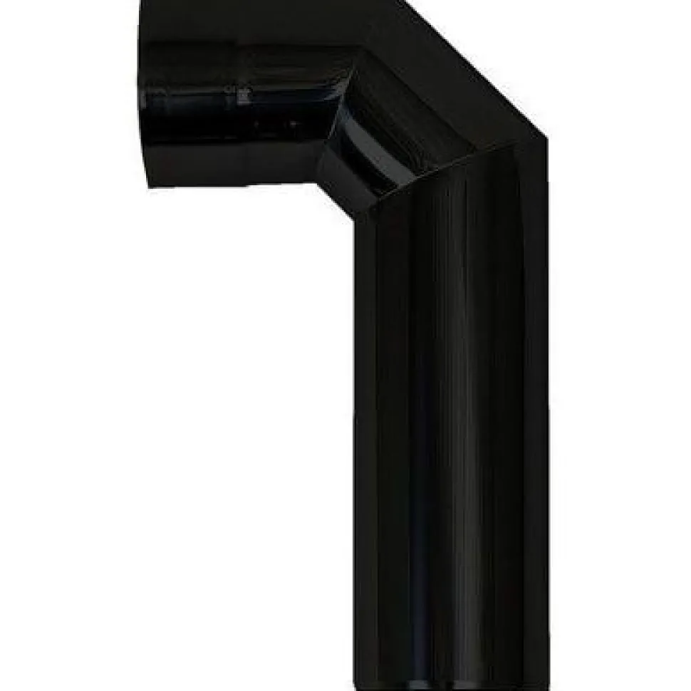 Hormin kulmaputki Harvia 90 astetta, Musta 115 mm