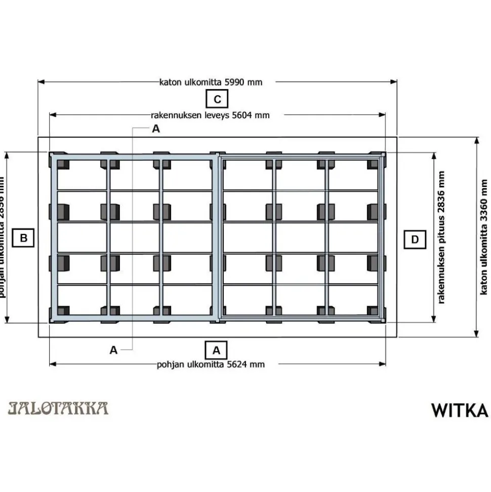Huvimaja Jalotakka Villa Havouri (8,7m²) + terassi (8,7m²)