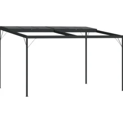 Huvimaja katolla 4x3x2,5 m alumiini ja teräs antrasiitti