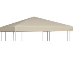 Huvimajan katto 310 g/m² 3x3 m beige