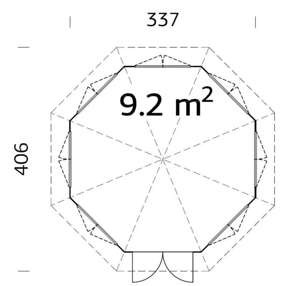 Huvimaja Palmako Veronica 7 9.2 m²
