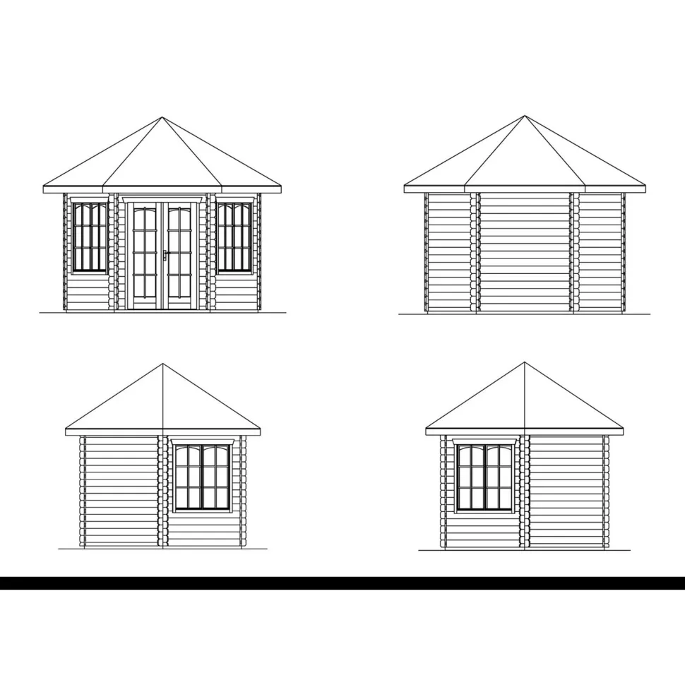 Huvimaja Skan Holz Madeira 2 8m²