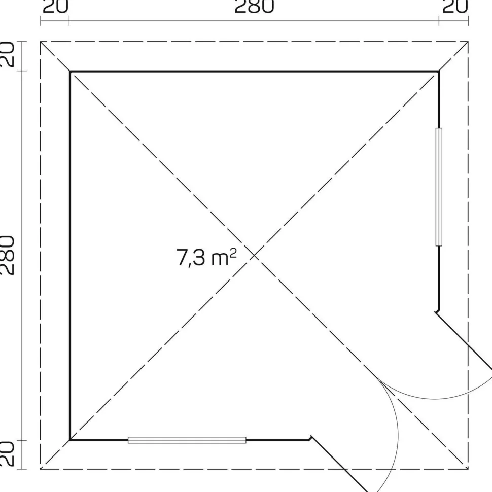 Huvimaja Tene Victoria B 40mm, 7.3m²