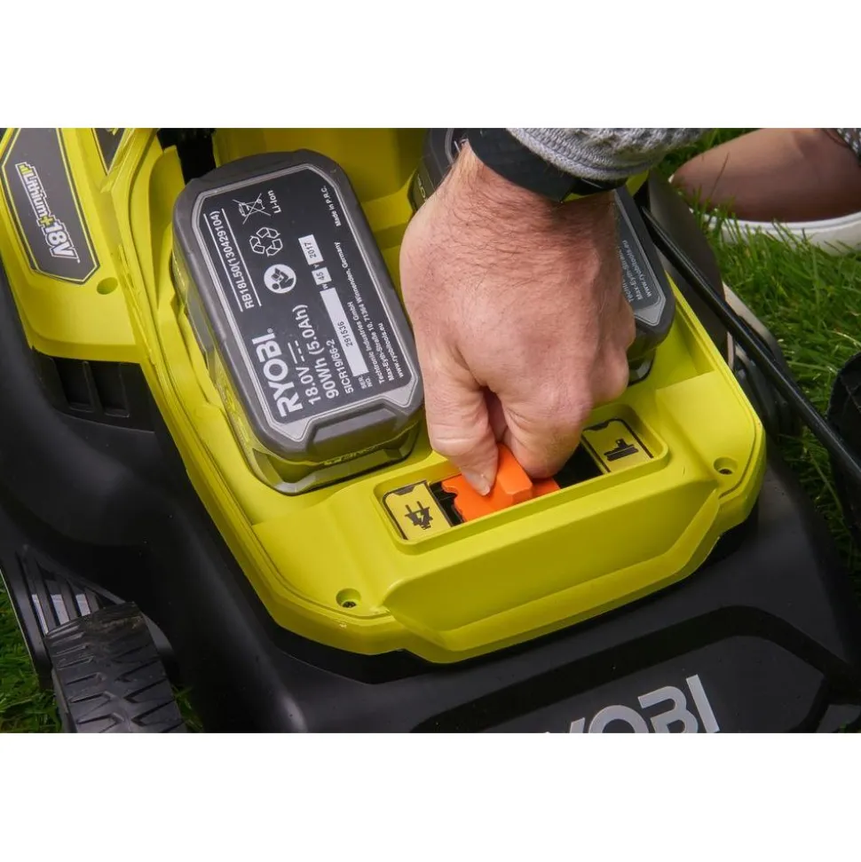 Hybridiruohonleikkuri Ryobi ONE+ RY18LMH37A-225 275 m² 18V/230V 2x2,5 Ah akuilla