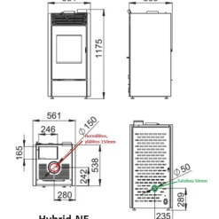 Hybriditakka Bronpi HYBRID-Ne 10kW, musta
