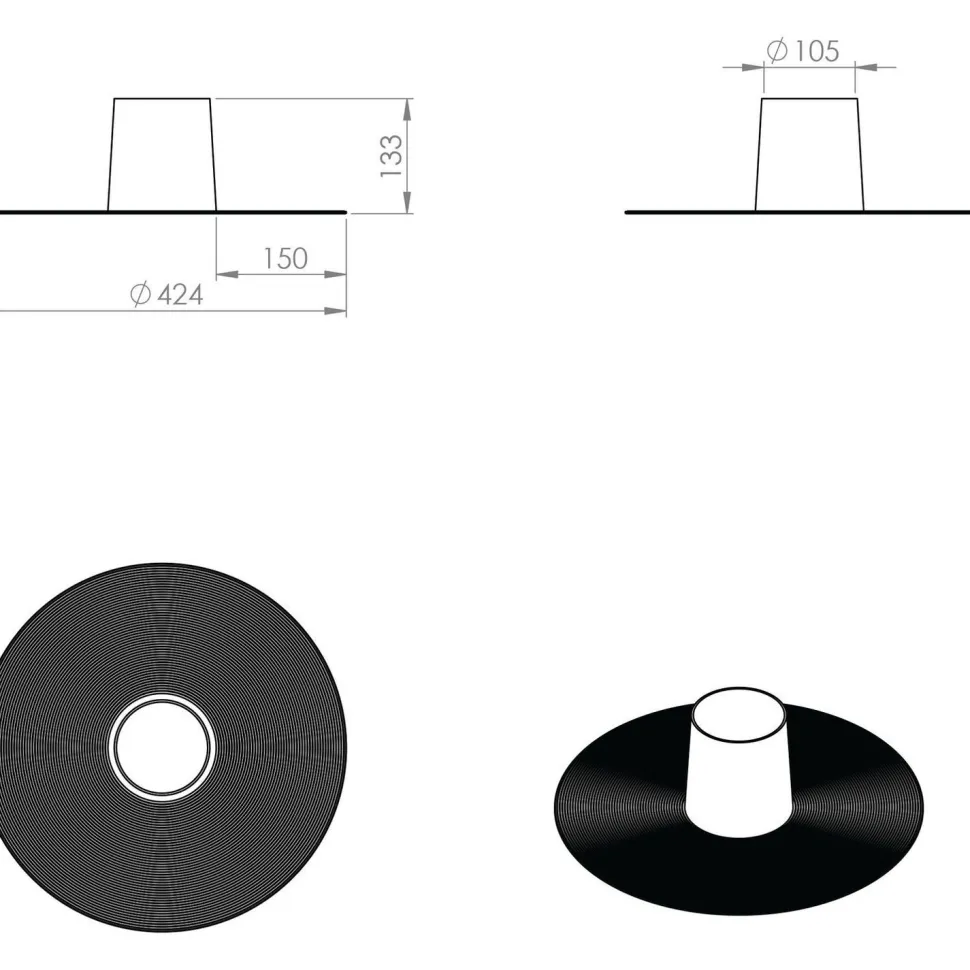 Höyrysulun tiiviste Vilpe HT-110, 130mm korkea