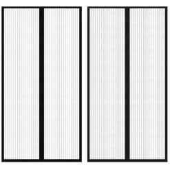 Hyttysverho Oveen 210 x 100 cm 2 kpl Magneeteilla Musta