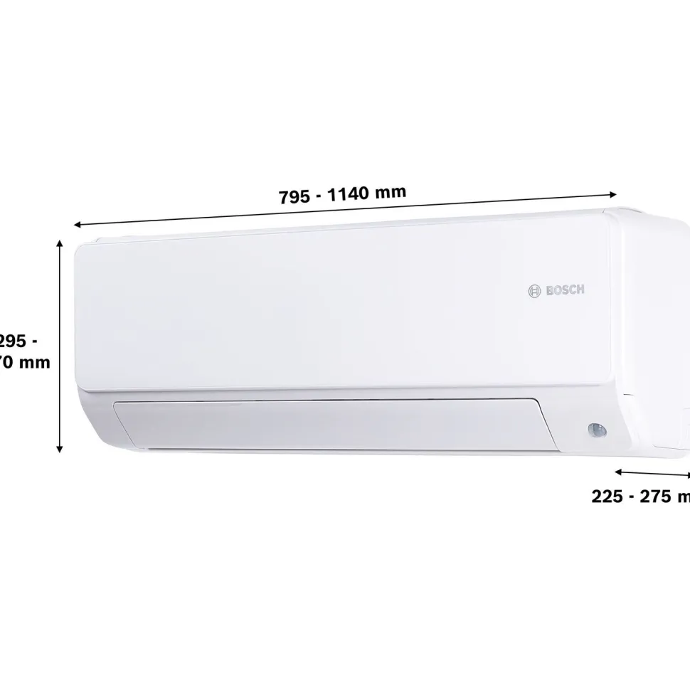 Ilmalämpöpumppu Bosch Climate 6102i, valkoinen, WiFi