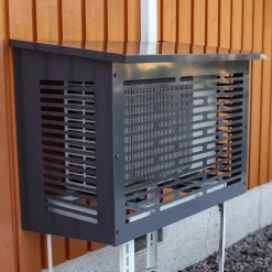 Ilmalämpöpumpun suojakotelo Suomipiipunhattu, harmaa