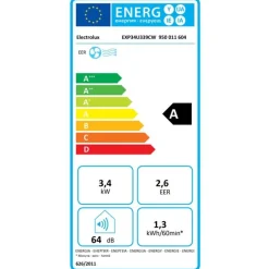 Ilmastointilaite Electrolux Comfort 600 EXP34U339CW, siirrettävä, 3500W, 12000BTU, valkoinen