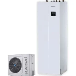 Ilma-vesilämpöpumppu Kaisai DUO KMK-240L-100RY3/KHA-08RY1-B, 8kW