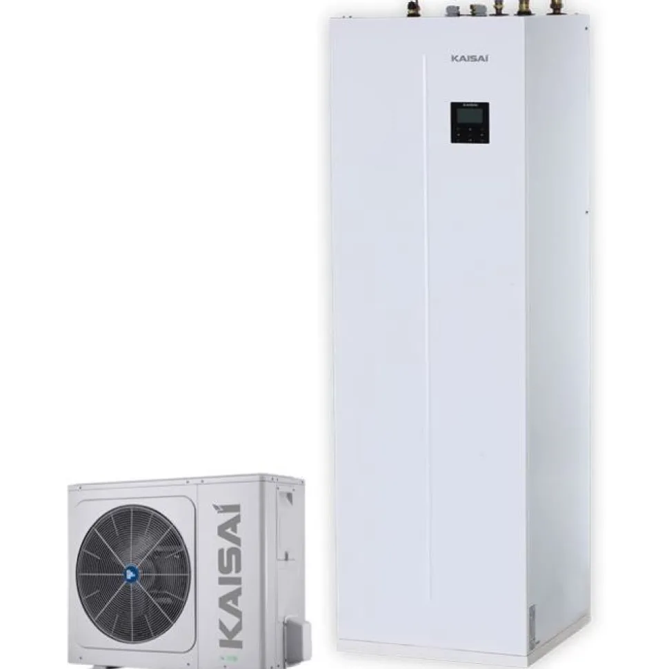 Ilma-vesilämpöpumppu Kaisai DUO KMK-240L-100RY3/KHA-08RY1-B, 8kW