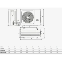 Ilma-vesilämpöpumppu Kaisai DUO KMK-240L-160RY3/KHA-12RY3-B, 12kW