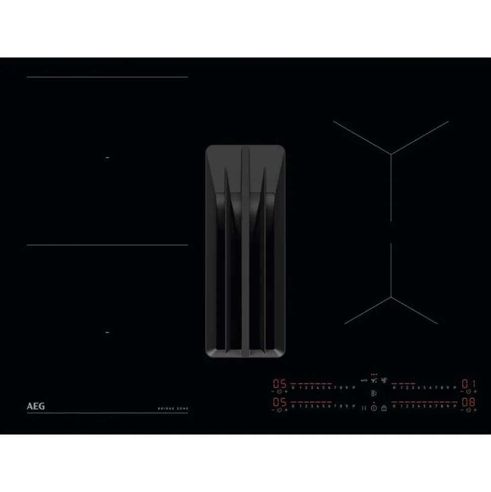 Induktioliesitaso liesituulettimella AEG GCH74B01CB, 70cm, musta