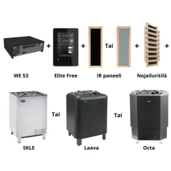 Infrapunasetti Helo IR-Kit kontaktorikotelo WE 53 (SKLE, Laava, Octa)
