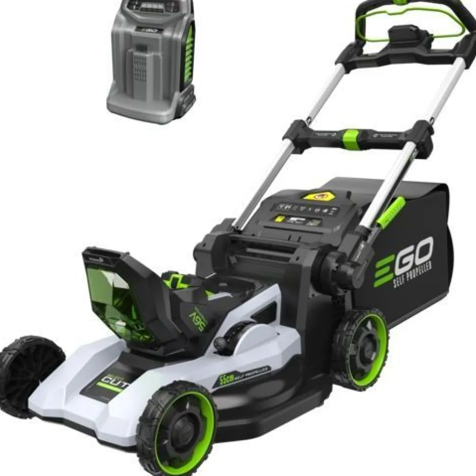 Itsevetävä akkuruohonleikkuri Ego Power+ LM2236E-SP, 56V, 55cm, 85L kerääjä, PC PBT-runko, sisältää 10Ah akun ja pikalaturin