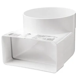 IV-kanavan muuntoliitin Airsec kulma 90° 60x204-125