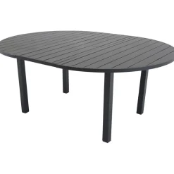 Jatkettava ruokapöytä Venture Home Marbella, ø140cm, musta