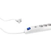 Jatkojohto Gelia 3+2 Kombi 3m 3-osainen + 2xUSB-A + kytkin valkoinen