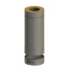 Jeremias 250 mm hormin jatko-osa Ø130mm piippuun, musta