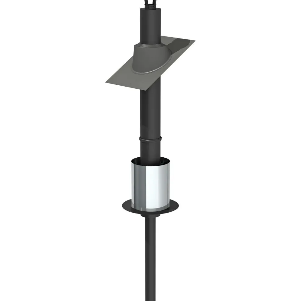 Jeremias Saunan Piippu ECO Ø115mm 2,5m musta