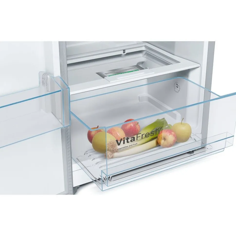 Jääkaappi ja pakastin Bosch KSV33VLEP GSN33VLEP Serie 4, 137cm, 324/225 l, teräs